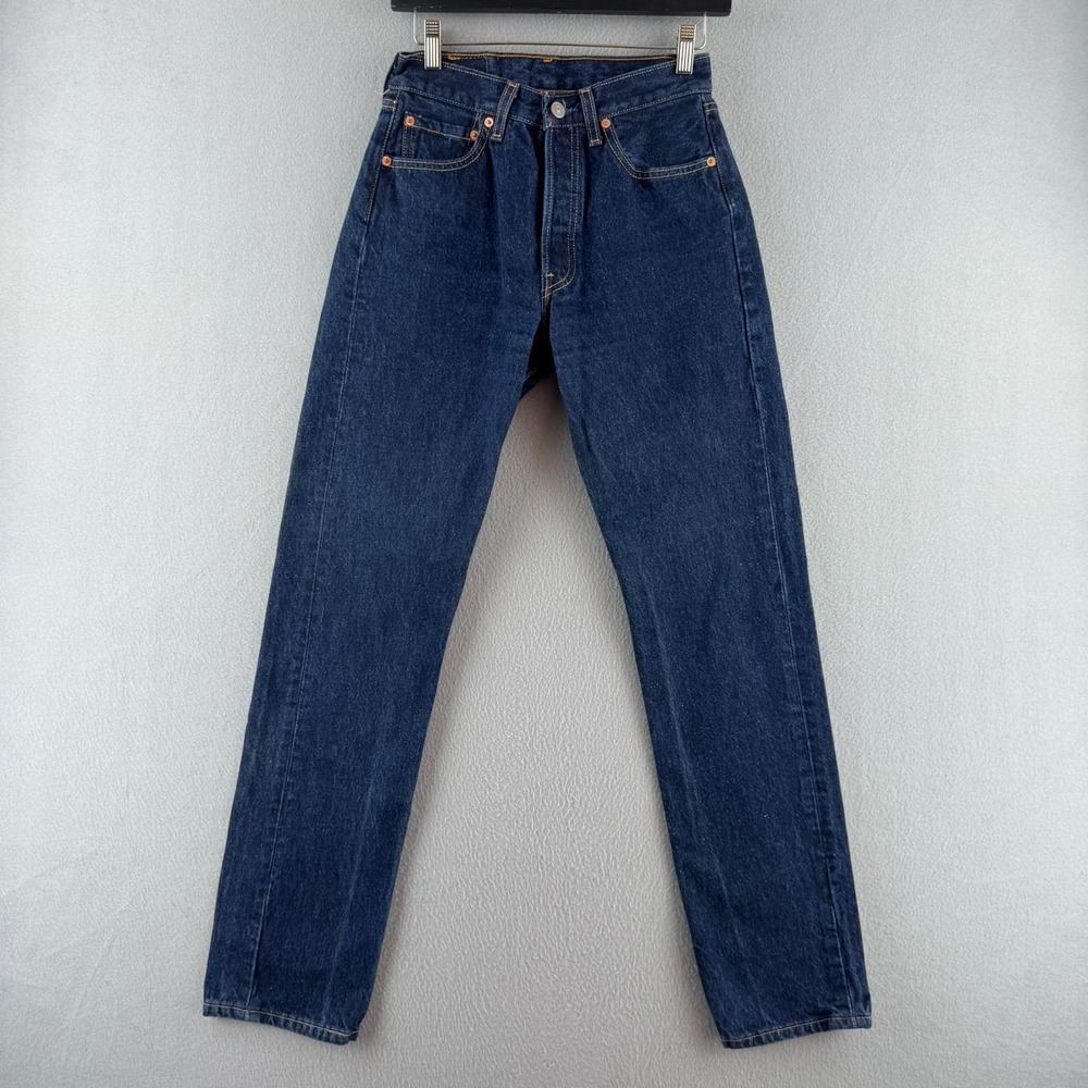 Vintage Levis Jeans Womens 28 (Fits 26x31) Denim 90s 501 Straight Made in USA
